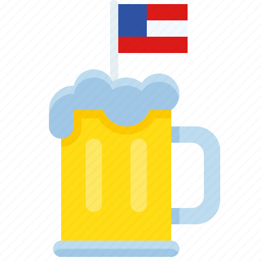 Alcohol, america, beer, beer mug, beverage, drink, usa icon - Download on Iconfinder