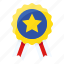 america, award, badge, prize, star, winner 