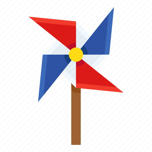 America, child, kid, plaything, toy, windmill icon - Download on Iconfinder