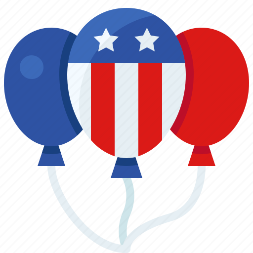 America, balloons, celebration, festival, party, usa icon - Download on Iconfinder