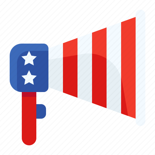 America, announcement, megaphone, sound, speaker icon - Download on Iconfinder