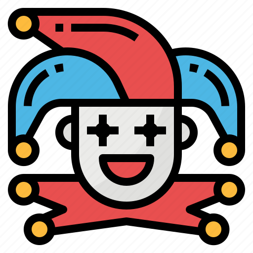 Clown, costume, hat, jester, joker icon - Download on Iconfinder