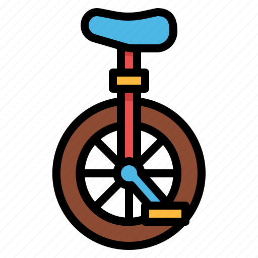 Bike, circus, mono, unicycle icon - Download on Iconfinder
