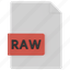 raw file, file, format, extension, raw, document, filetype 