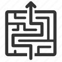 analytics, exit, labyrinth, maze, solution, solve, problem