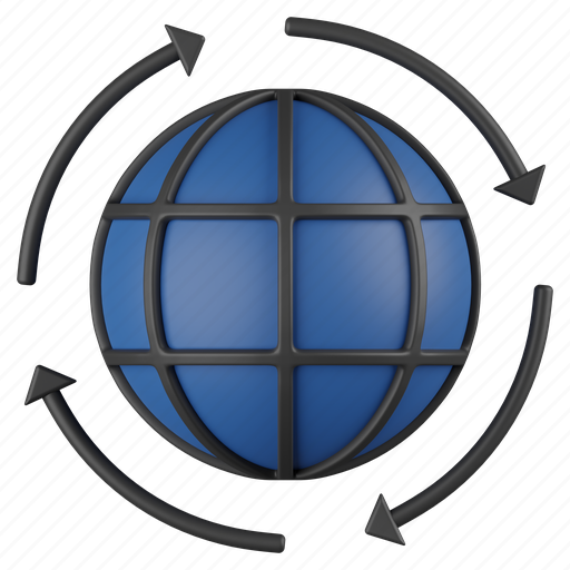 Globalization, global connection, refresh earth, world, globe, global, network icon - Download on Iconfinder