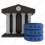 bank database, bank server, server, database, bank, computer, online data 