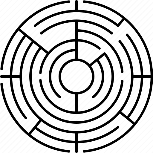 Labyrinth, circular, mosaics, floors, roman icon - Download on Iconfinder
