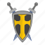army, cross, roman, shield, sword, weapon 