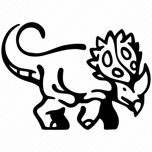 Sinoceratops, dinosaur, animal, dino, prehistoric, monster, jurassic icon - Download on Iconfinder