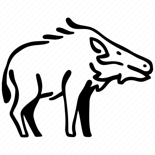 Paleontology, beast, animal, extinct, daeodon, predator, museum icon - Download on Iconfinder
