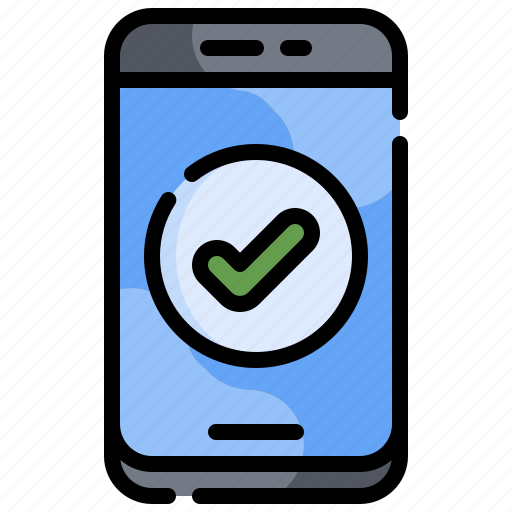Check, done, smartphone, app icon - Download on Iconfinder