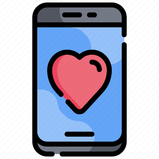 Dating, app, love, romance, heart, smartphone icon - Download on Iconfinder