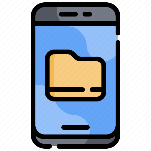 Folder, data, storage, file, app, smartphone icon - Download on Iconfinder