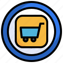 shopping, trolley, cart, supermarket, commerce