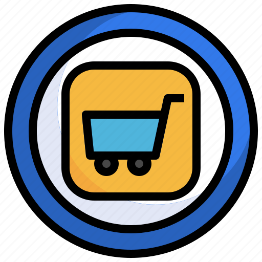 Shopping, trolley, cart, supermarket, commerce icon - Download on Iconfinder