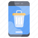 garbage, can, bin, smartphone, app