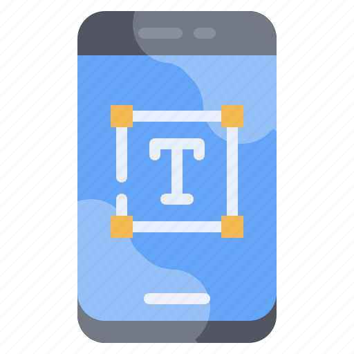 Text, letter, smartphone, app icon - Download on Iconfinder