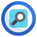 magnifying, glass, find, search, transparency, interface