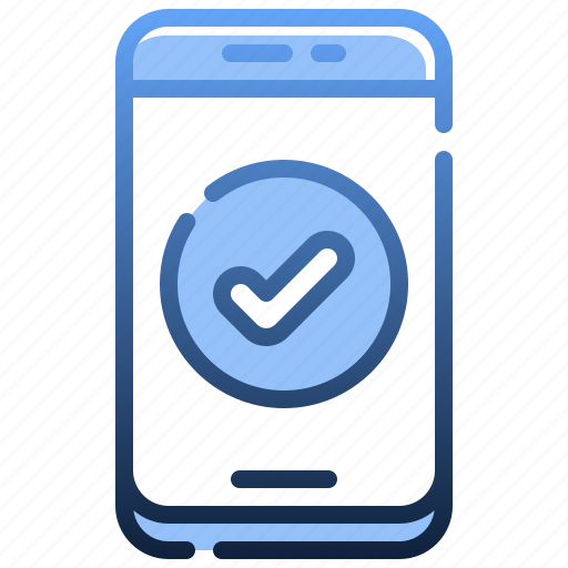 Check, done, smartphone, app icon - Download on Iconfinder