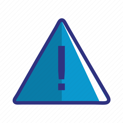 Blue, error, alert, caution, danger, problem, warning icon - Download on Iconfinder
