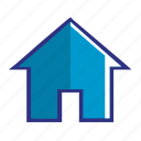 blue, home, apartment, building, construction, house