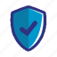 blue, check, security, ok, protection, secure, shield 