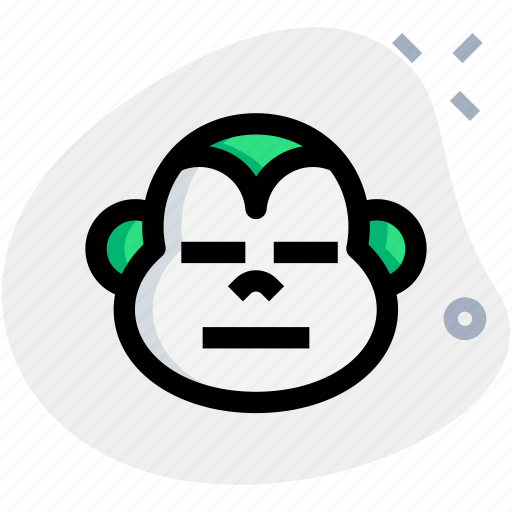 Monkey, meh, emoticons, animal icon - Download on Iconfinder