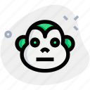 monkey, neutral, emoticons, animal