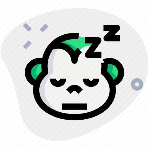 Monkey, sleeping, emoticons, animal icon - Download on Iconfinder