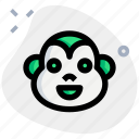 monkey, smiling, emoticons, animal