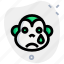 monkey, tear, emoticons, animal 
