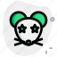 mouse, star, struck, emoticons, animal 