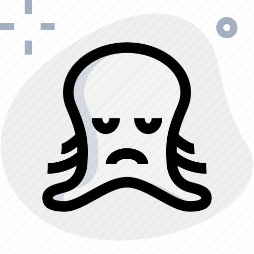 Octopus, sad, emoticons, animal icon - Download on Iconfinder