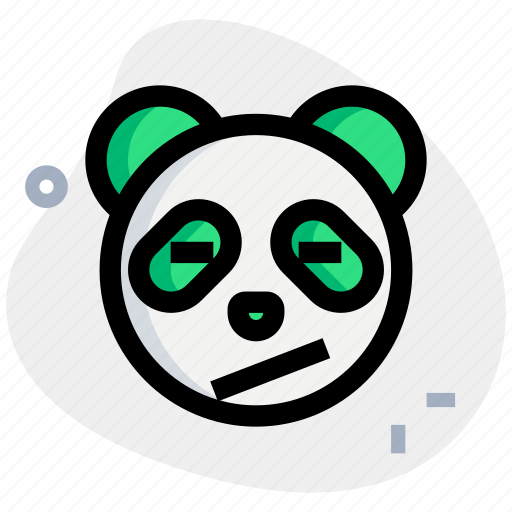 Panda, closed, eyes, confused, emoticons, animal icon - Download on Iconfinder