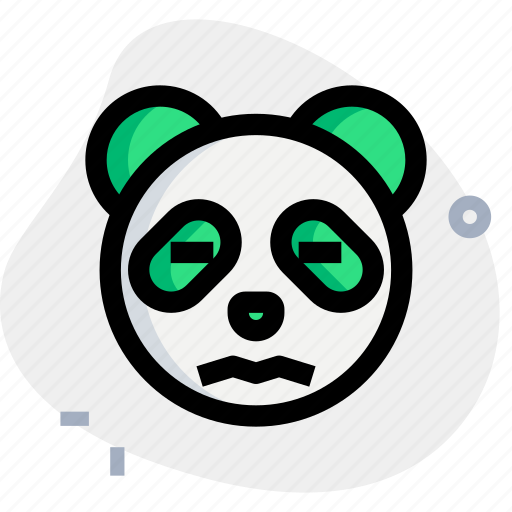 Panda, confounded, emoticons, animal icon - Download on Iconfinder