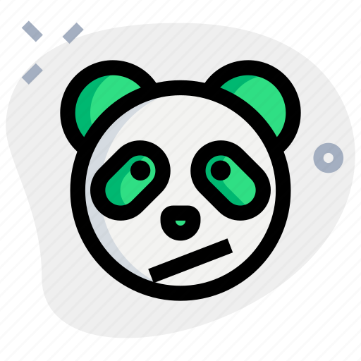 Panda, confused, emoticons, animal icon - Download on Iconfinder