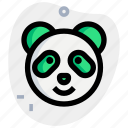 panda, emoticons, animal, smile