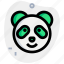 panda, emoticons, animal, smile 