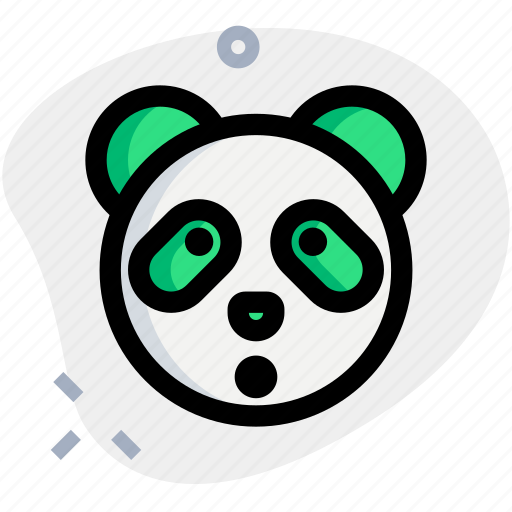 Panda, shock, emoticons, animal, surprise icon - Download on Iconfinder