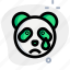 panda, tear, emoticons, animal 