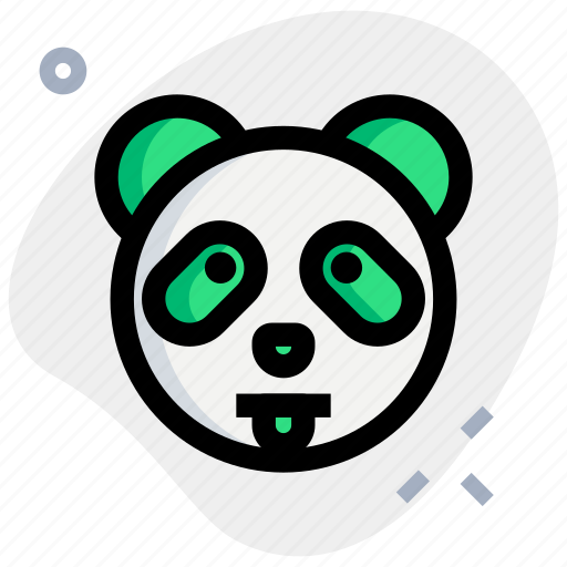 Panda, tongue, emoticons, animal icon - Download on Iconfinder