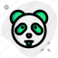 panda, tongue, emoticons, animal 