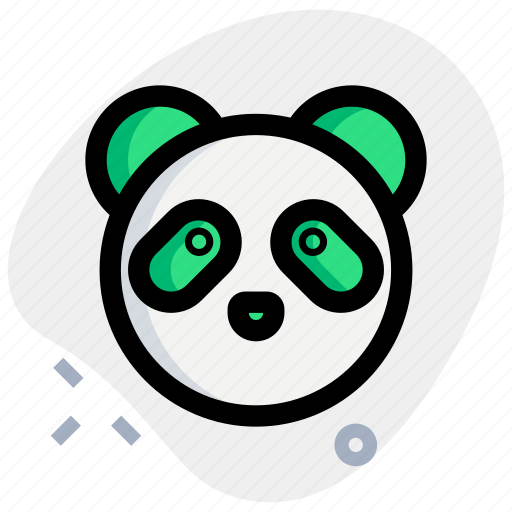 Panda, without, mouth, emoticons, animal icon - Download on Iconfinder