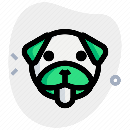 Pug, tongue, emoticons, animal icon - Download on Iconfinder