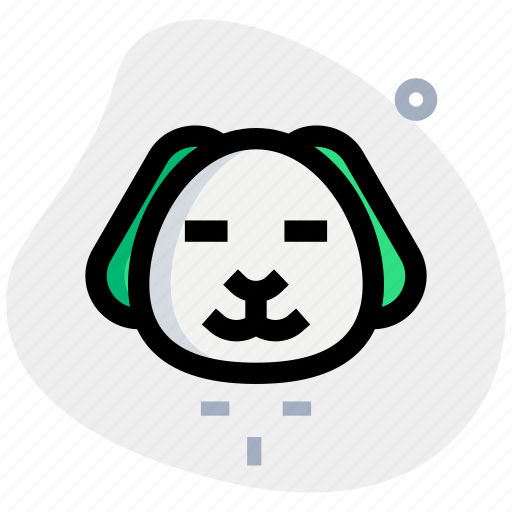 Puppy, closed, eyes, emoticons, animal icon - Download on Iconfinder