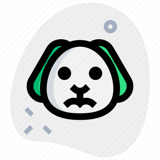 Puppy, frowning, emoticons, animal icon - Download on Iconfinder