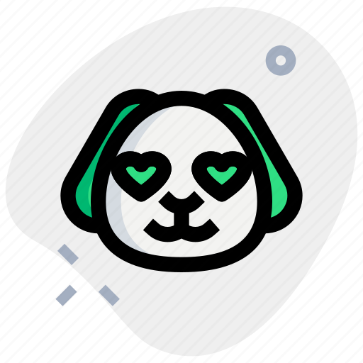 Puppy, heart, eyes, emoticons, animal icon - Download on Iconfinder