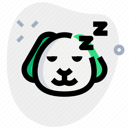 Puppy, sleeping, emoticons, animal icon - Download on Iconfinder