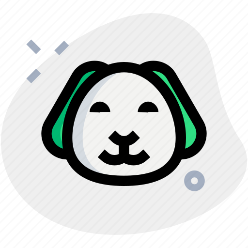 Puppy, smile, emoji, animal icon - Download on Iconfinder